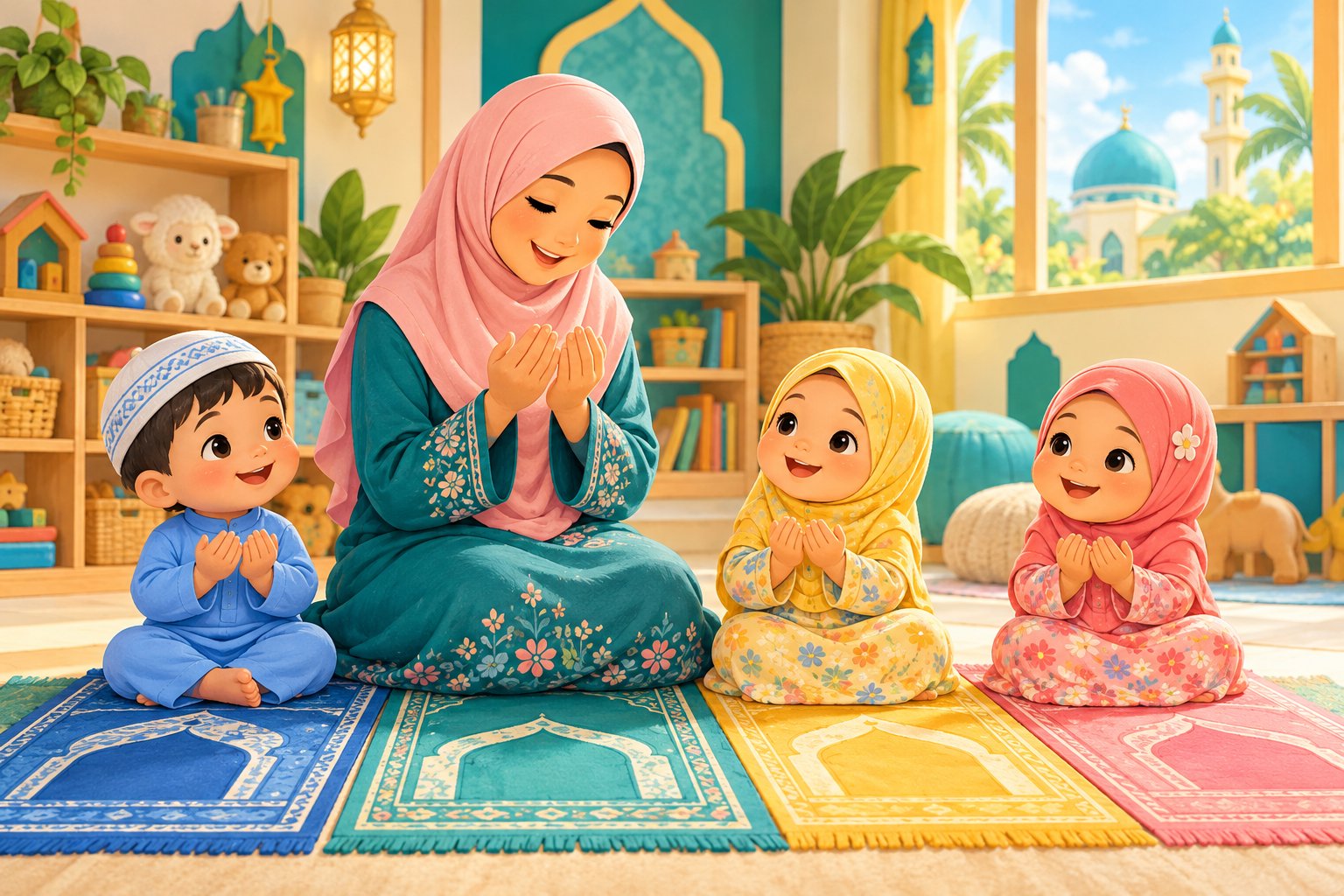 Ilustrasi suasana pembelajaran dengan nilai Islam